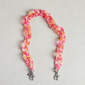 NWOT Coachtopia Coach Pink Multi Chain Strap Replacement Recycled Resin